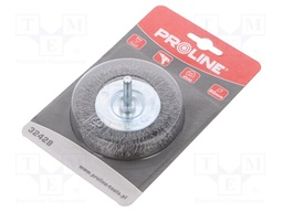 Wheel brush; 125mm; Mounting: rod 6mm