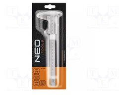 Calliper; Range: 0÷150mm,0÷6"; blister; with analog readouts