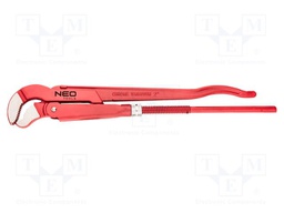 Wrench; adjustable; 2"; Max jaw capacity: 67mm; for pipe gripping