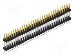 Connector: pin strips; pin header; male; PIN: 72; 2.54mm; SMT; 2x36