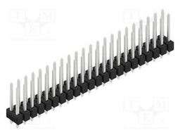 Connector: pin strips; pin header; male; PIN: 44; 2.54mm; THT; 2x22