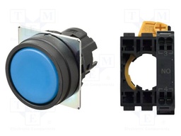 Switch: push-button; 22mm; Stabl.pos: 1; flat; Pos: 2