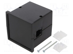 Enclosure: panel; X: 72mm; Y: 72mm; Z: 73mm; ABS; black; screwed