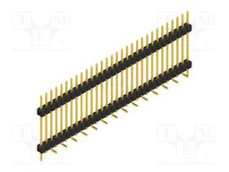 Connector: pin strips; pin header; male; PIN: 30; 2.54mm; SMT; 1x30