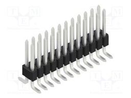 Connector: pin strips; pin header; male; PIN: 24; 1.27mm; SMT; 2x12