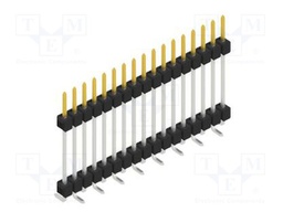 Connector: pin strips; pin header; male; PIN: 17; 2.54mm; SMT; 1x17