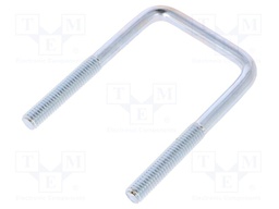 U-bolt; C; steel; zinc; Thread len: 30mm; Int.width: 35mm; H: 65mm