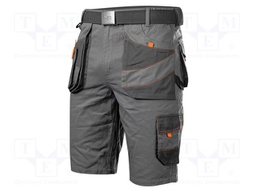 Protective shorts; Size: XS; grey; slim; 260g/m2