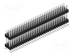 Connector: pin strips; pin header; male; PIN: 66; 1.27mm; SMT; 2x33