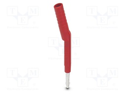 Test socket; PA; L: 53.3mm; ways: 1; W: 6mm; H: 6.5mm; Body: red