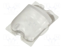 LED lens; rectangular; Mat: PMMA plexiglass; H: 8.3mm