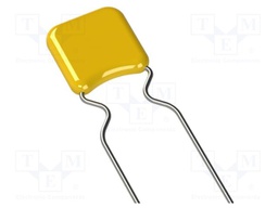 Capacitor: ceramic; MLCC; 100nF; 100VDC; X7R; ±10%; THT; 5.08mm