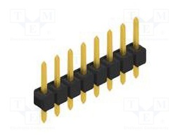 Connector: pin strips; pin header; male; PIN: 8; 2.54mm; THT; 1x8