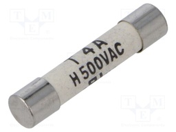 Fuse: fuse; time-lag; 4A; 500VAC; ceramic,cylindrical; 6,3x32mm
