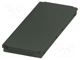 Cover; black; UL94V-0; BC 107,6; polycarbonate; snap-fastener