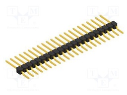 Connector: pin strips; pin header; male; PIN: 22; 2.54mm; SMT; 1x22