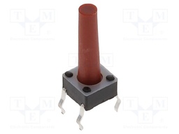 Microswitch TACT; SPST-NO; Pos: 2; 0.05A/12VDC; THT; none; 1N; round