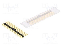 Connector: pin strips; pin header; male; PIN: 26; 2.54mm; SMT; 1x26