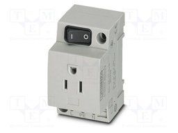 Connector: AC supply; socket; female; 15A; PIN: 3; screw terminal