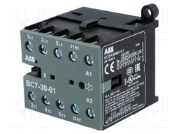 Contactor: 3-pole; NO x3; Auxiliary contacts: NC; 24VDC; 7A; BC7