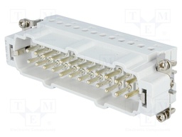 Connector: HDC; male; HTS HE; PIN: 24; 24+PE; size 8; 16A; 400V