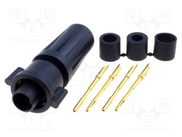 Connector: circular; Series: EN2; plug; female; soldering; PIN: 4; 5A