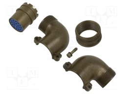 Connector: circular; Series: 97; plug; male; PIN: 17; silver plated