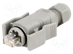 Plug; RJ45; Variosub; PIN: 8; Cat: 5e; shielded; Layout: 8p8c; IP67