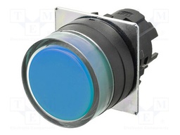 Switch: push-button; 22mm; Stabl.pos: 1; flat; Pos: 2