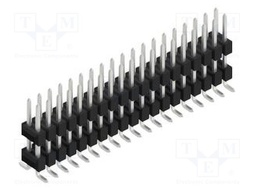 Connector: pin strips; pin header; male; PIN: 38; 2.54mm; SMT; 2x19