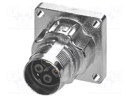 Connector: M17; socket; M17 PRO; PIN: 4(3+1); 630V; 20A; IP67; 3+PE