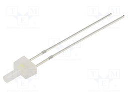LED; 2mm; white,red; 330÷500mcd,750÷1120mcd; 90°; Front: flat; THT