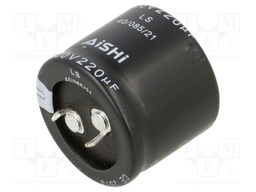 Capacitor: electrolytic; SNAP-IN; 220uF; 400VDC; Ø30x25mm; ±20%