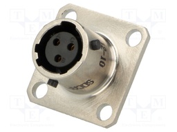 Connector: circular; PT; socket; female; PIN: 3; external bayonet
