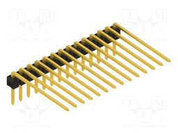 Connector: pin strips; pin header; male; PIN: 14; 2.54mm; THT; 1x14