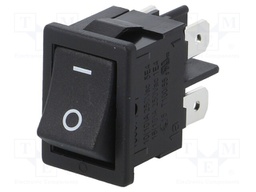 ROCKER; DPST; Pos: 2; ON-OFF; 16A/250VAC; IP40; 100mΩ; UL94V-0