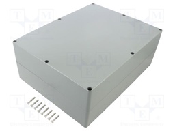 Enclosure: multipurpose; X: 230mm; Y: 300mm; Z: 111mm; ABS; dark grey
