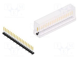 Connector: pin strips; pin header; male; PIN: 20; 2mm; SMT; 1x20