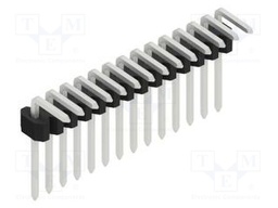Connector: pin strips; pin header; male; PIN: 14; 1.27mm; THT; 1x14