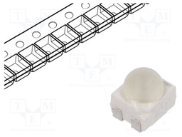 IR transmitter; 3528,PLCC4; 860nm; 55mW; 25°; SMD; Dim: 3.4x3x3.5mm