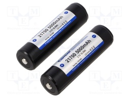 Re-battery: Li-Ion; 21700; 3.7V; 5000mAh; Ø21.5x75mm