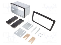 Radio frame; Alfa Romeo; 2 DIN; black