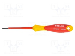 Screwdriver; insulated; slot; SL 4; 100mm