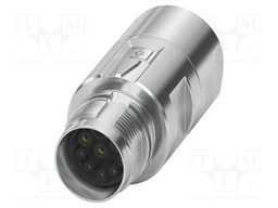 Connector: M17; plug; M17 PRO; PIN: 9(5+4); 630V; 3.6A,14A; IP67