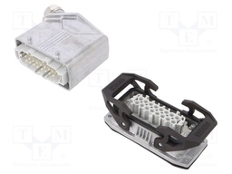 Connector: HDC; Type: with cable gland; Pitch: 77,5x27mm; 500V; 16A