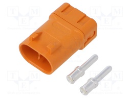 Connector: DC supply; plug; LFB30; male; PIN: 2; for cable; orange