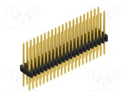 Connector: pin strips; pin header; male; PIN: 44; 1.27mm; THT; 2x22