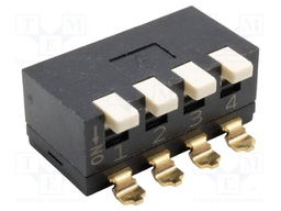 Switch: DIP-SWITCH; Poles number: 4; OFF-ON; 0.1A/50VDC; Pos: 2