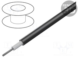 Wire; FlexiPlast-HV; 1x0.5mm2; stranded; Cu; TPE; black; 5kV; 100m