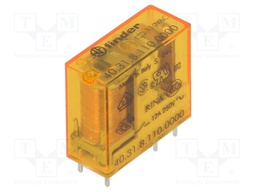 General Purpose Relay, 40 Series, Power, SPDT, 110 VAC, 10 A